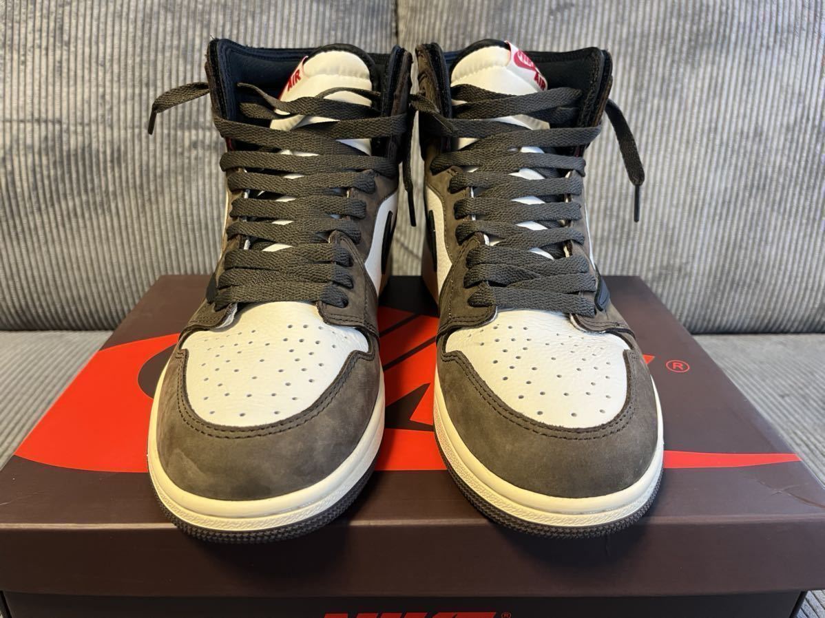 れがありま】 美品 27cm Travis Scott × Nike Air Jordan 1 Retro High
