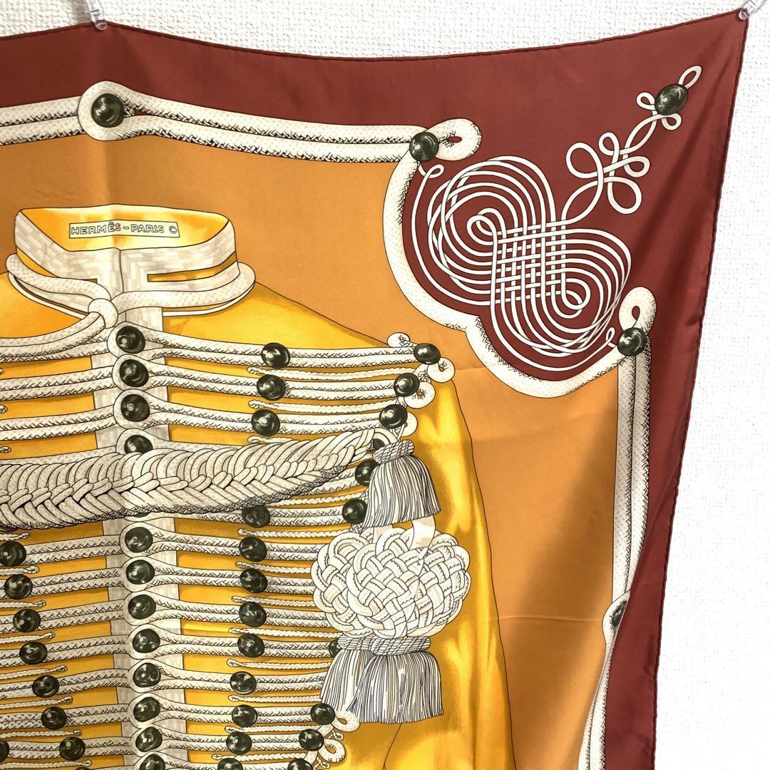 大注目 ☆美品☆HERMES カレ140似サイズ 大判スカーフ 【美品