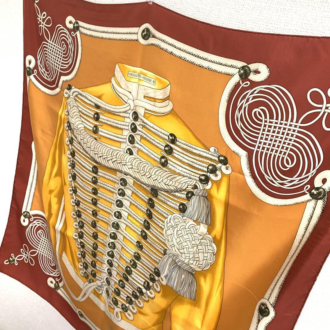 大注目 ☆美品☆HERMES カレ140似サイズ 大判スカーフ 【美品