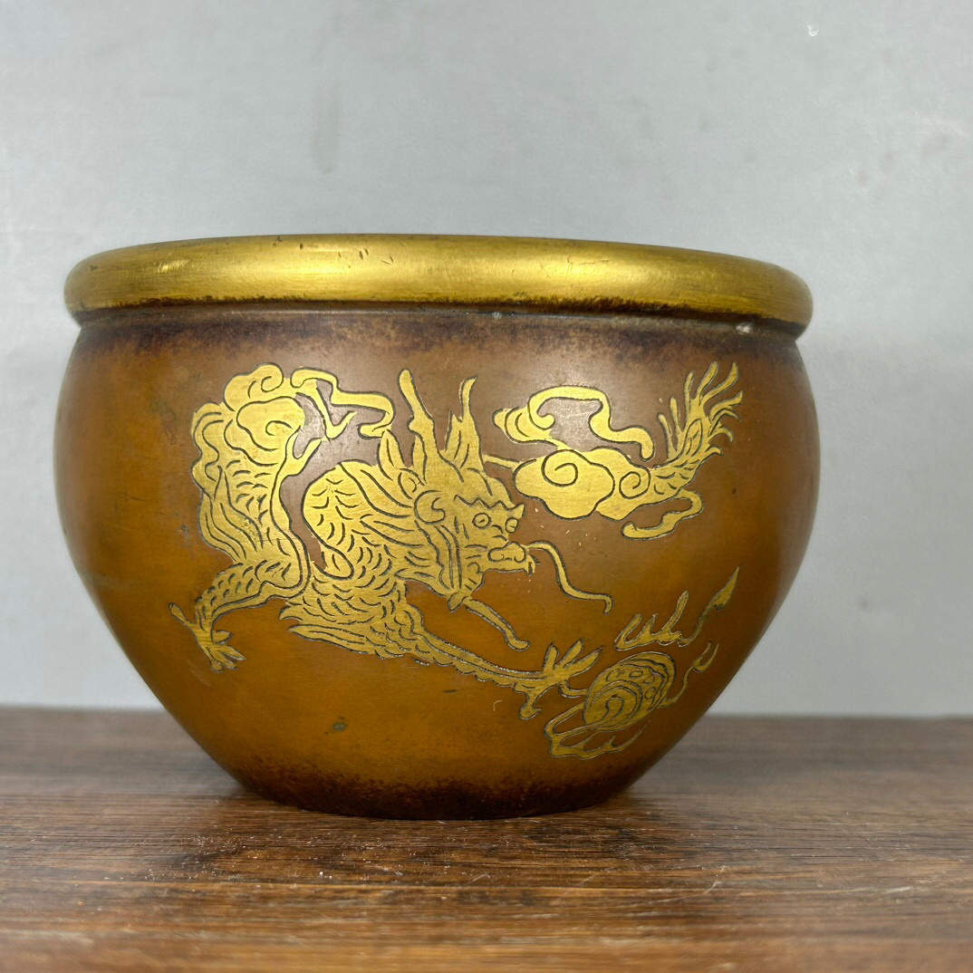 清時代 紫檀木彫 菱龍紋蓋盒【仁】極細工 手彫り 古賞物 中国古美術 蔵出-