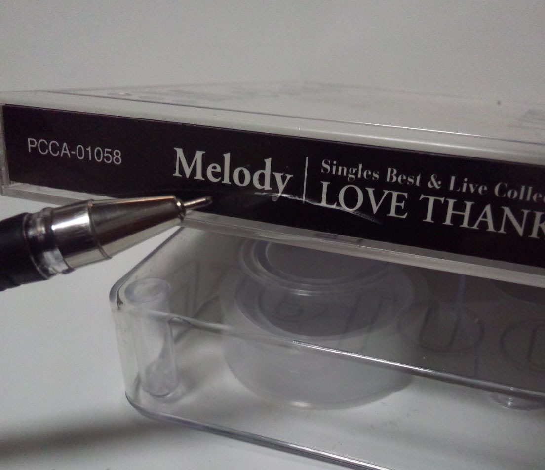 ケース:割れあり! [2枚組/ベストアルバム] Melody - LOVE THANKS ● メロディ_⑧ケースに割れあり！