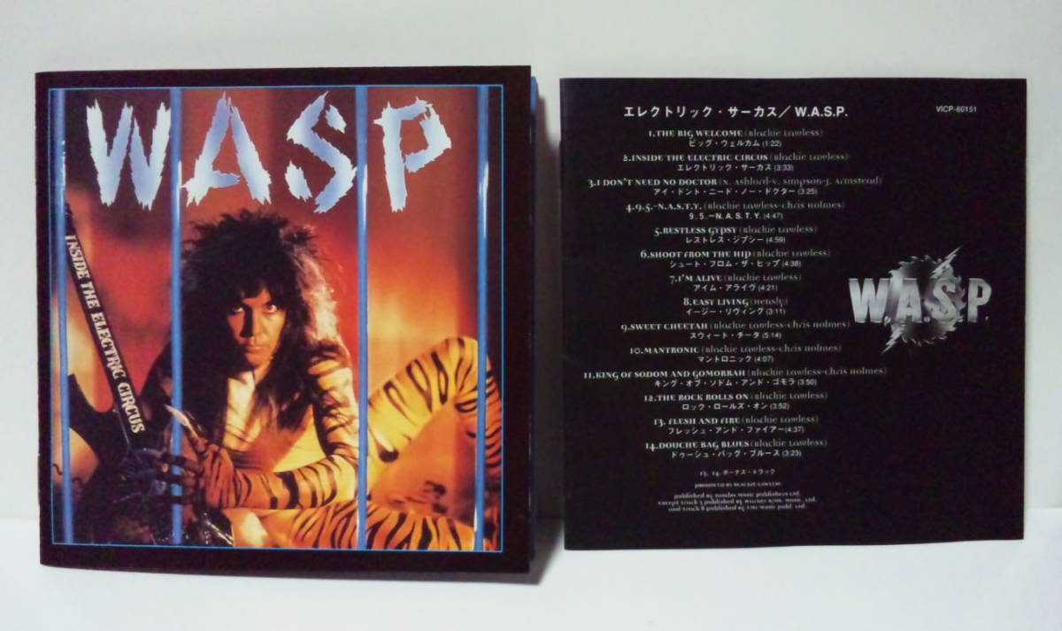 [1998年再発/日本盤/全曲リミックス/ボーナストラック+2] W.A.S.P. - エレクトリック・サーカス ●Electric Circus WASP_画像3