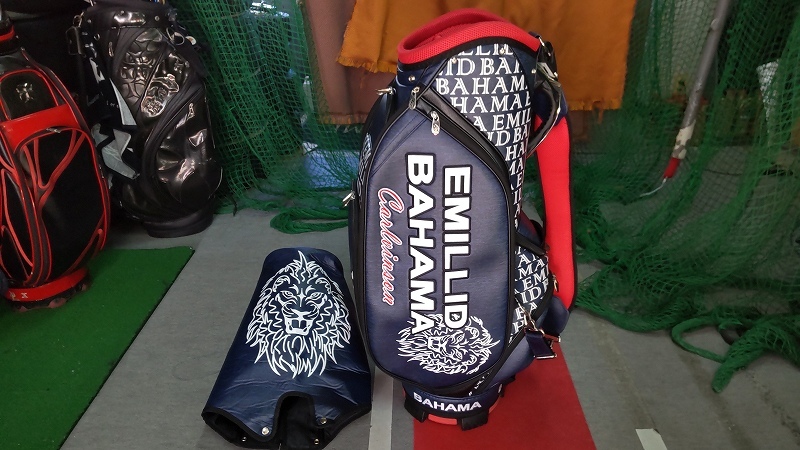 エミリッドバハマ キャディバッグ EB-CV 02 ネイビー 美品 スポーツ
