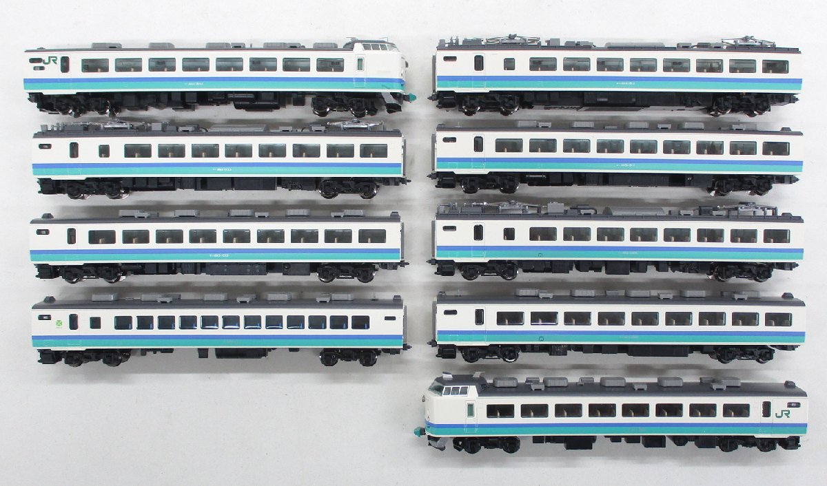 TOMIX 98215&98217ベース 組み換え加工品 上沼垂電車区 485系T5編成タイプ【加工品】qjn020301