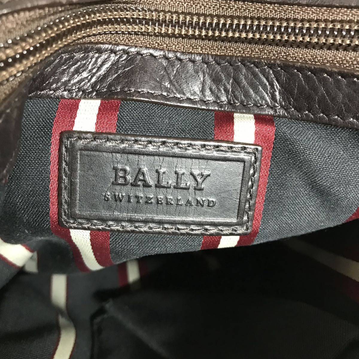 【バリー】本物 BALLY ショルダーバッグ 斜め掛け トレインスポッティング 茶色系 メッセンジャー 本革 レザー 男性用 メンズ_画像10