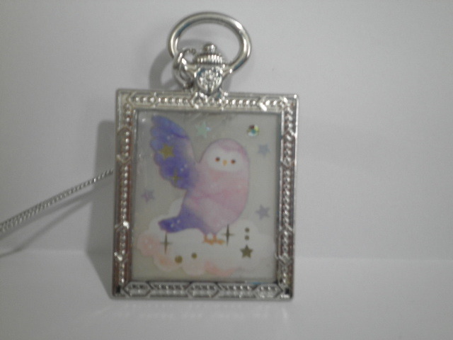  hand made * resin * owl ( illustration )* pocket watch type strap 