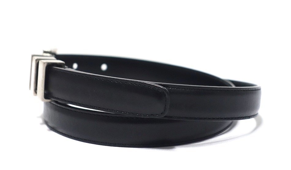 16SS 美品 SAINT LAURENT PARIS サンローラン 3連バックル レザー