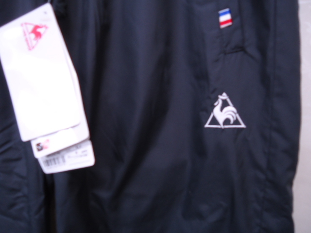 [KCM]Z-lecoq-18-M* новый товар *[le coq sportif/ Le Coq ] женский длинный окно брюки обратная сторона ворсистый QMWOJG21MG черный размер M