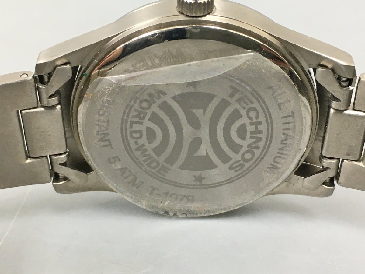 テクノス 腕時計 T1079-B メンズ チタン製 箱付き 2302LR248_画像5