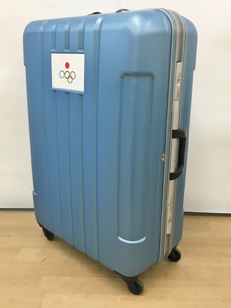 【超ポイント祭?期間限定】 ブルー系 スーツケース MATSUZAKI 2302LR104 レア オリンピック日本代表支給品 オリンピック