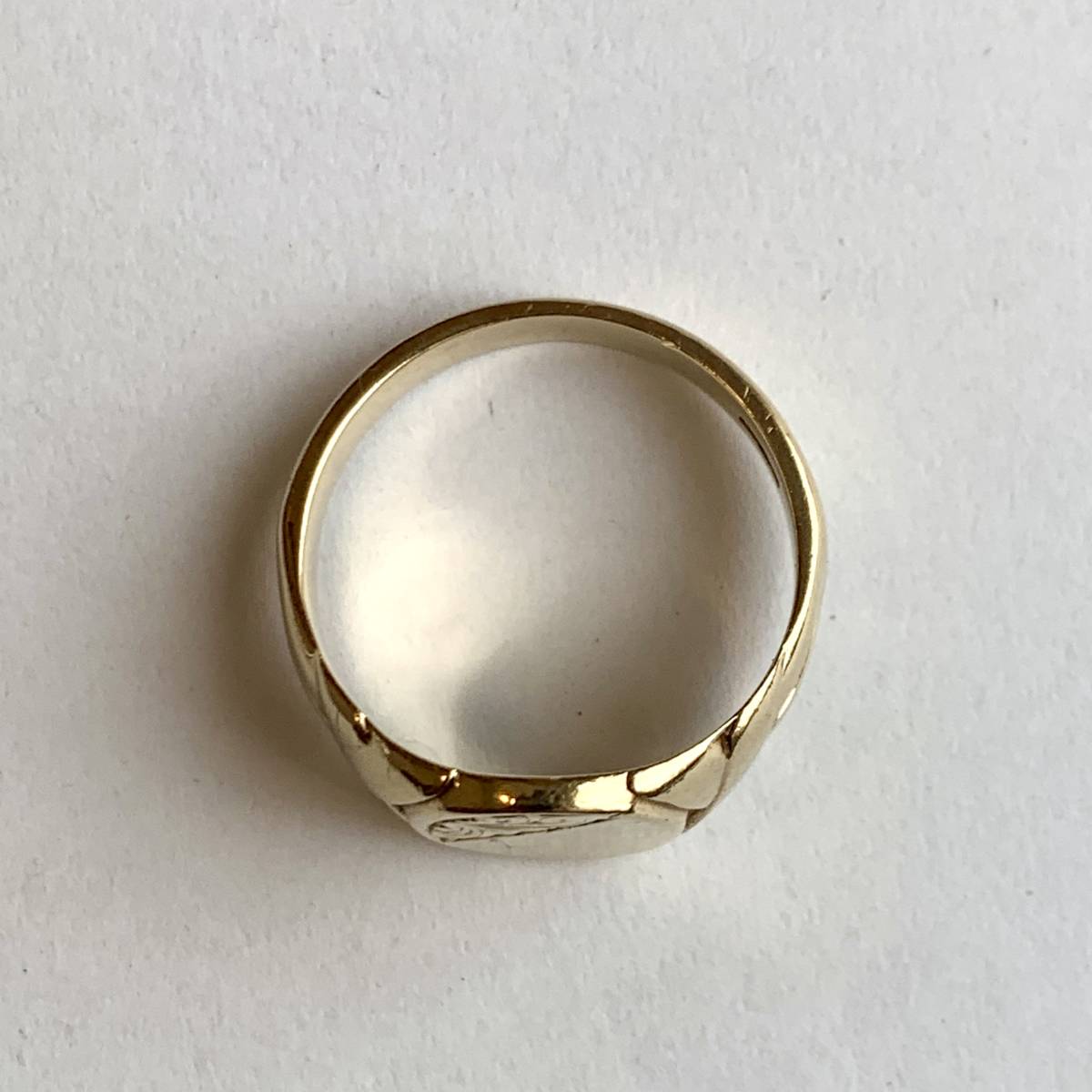 19号】~1980's 9ct Gold ヴィンテージ シグネットリング
