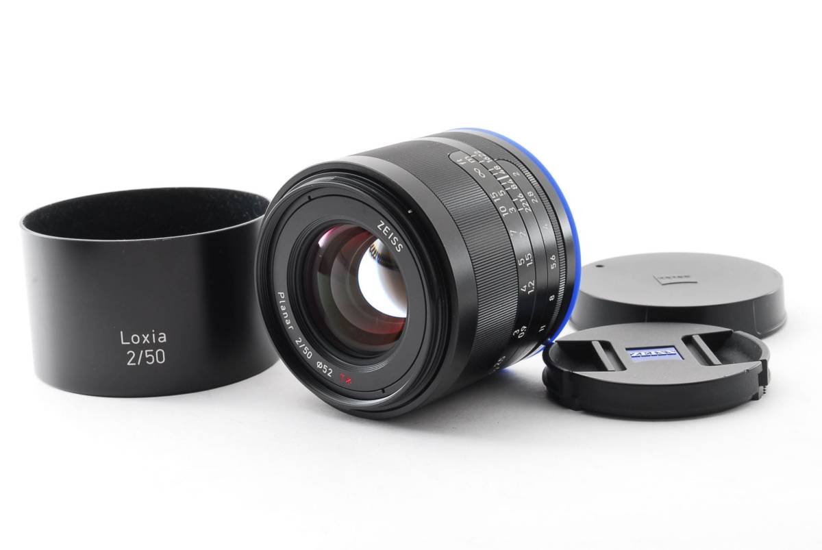 税込) Loxia Zeiss Carl ☆美品 planar Eマウント 前後キャップ付き