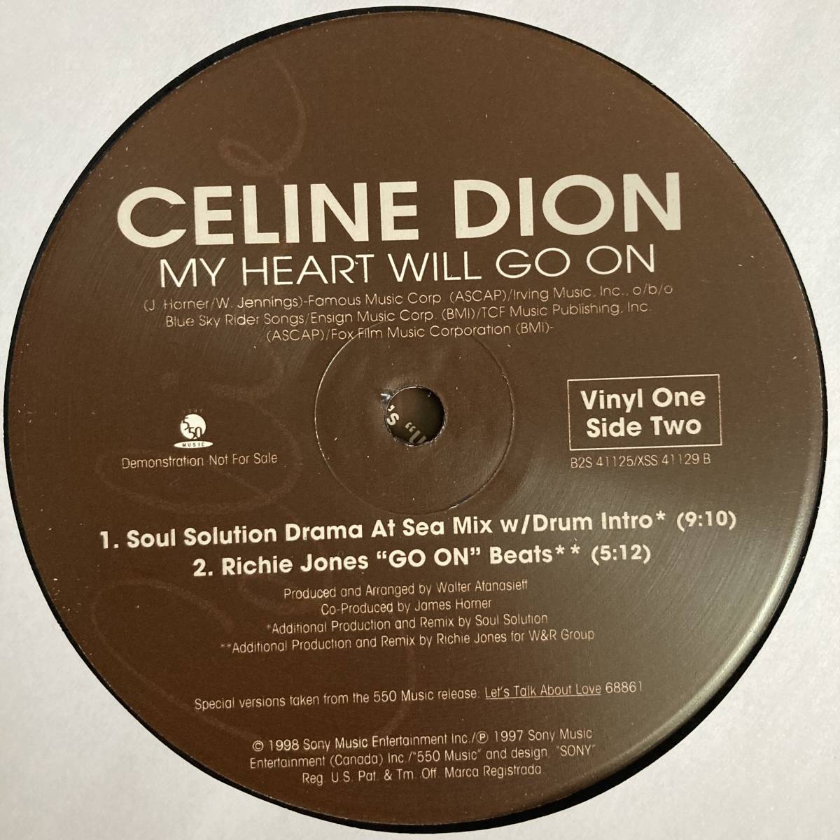 Celine Dion - My Heart Will Go On (2x12 INCH)