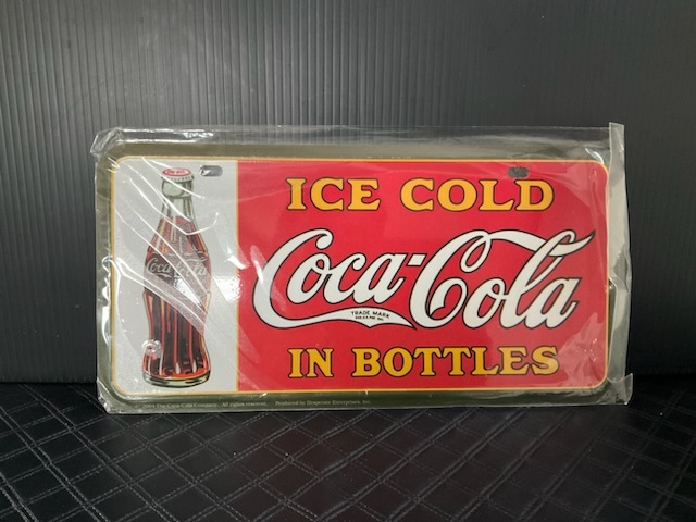 超希少Coca-Cola コカコーラ　ナンバー風看板　レア！_画像1