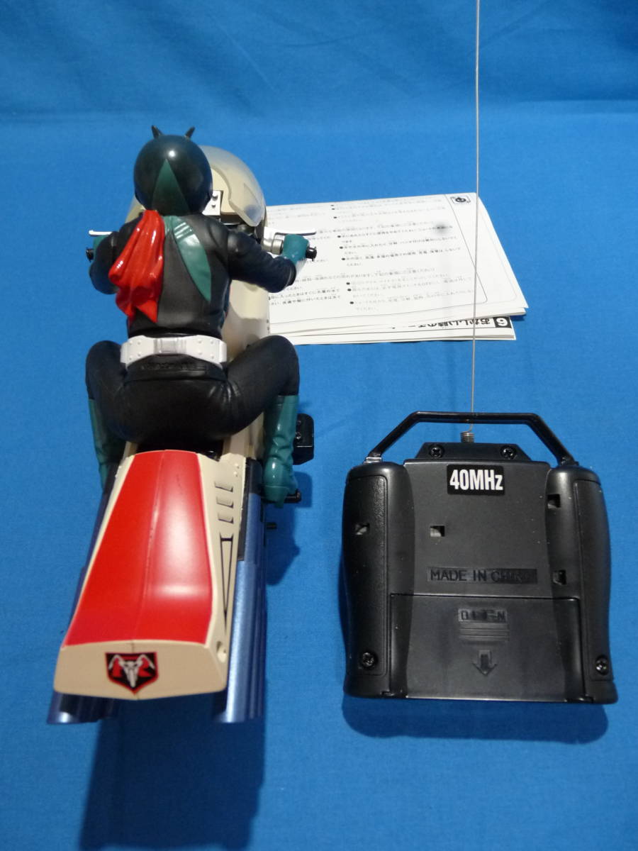  рабочее состояние подтверждено 40Hz RC Cyclone номер 1/10 Kamen Rider старый 1 номер Cyclone номер Taiyo R/C радиоконтроллер мотоцикл 2002 производства Bandai 