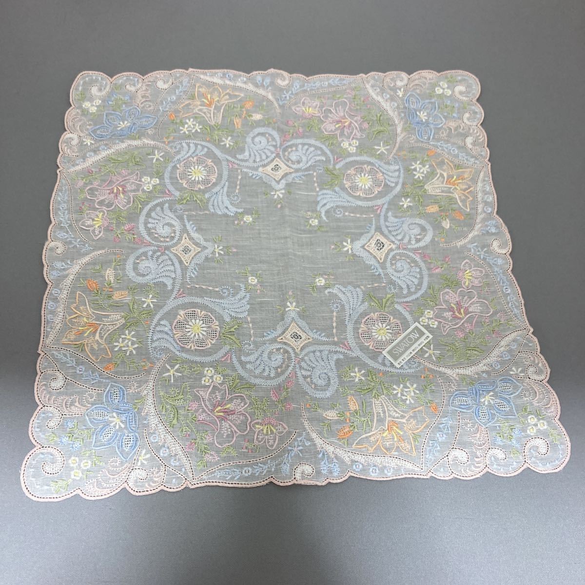 新品保管 汕頭 ハンカチ スワトウ 手刺繍 中国 伝統工芸品 スワトー
