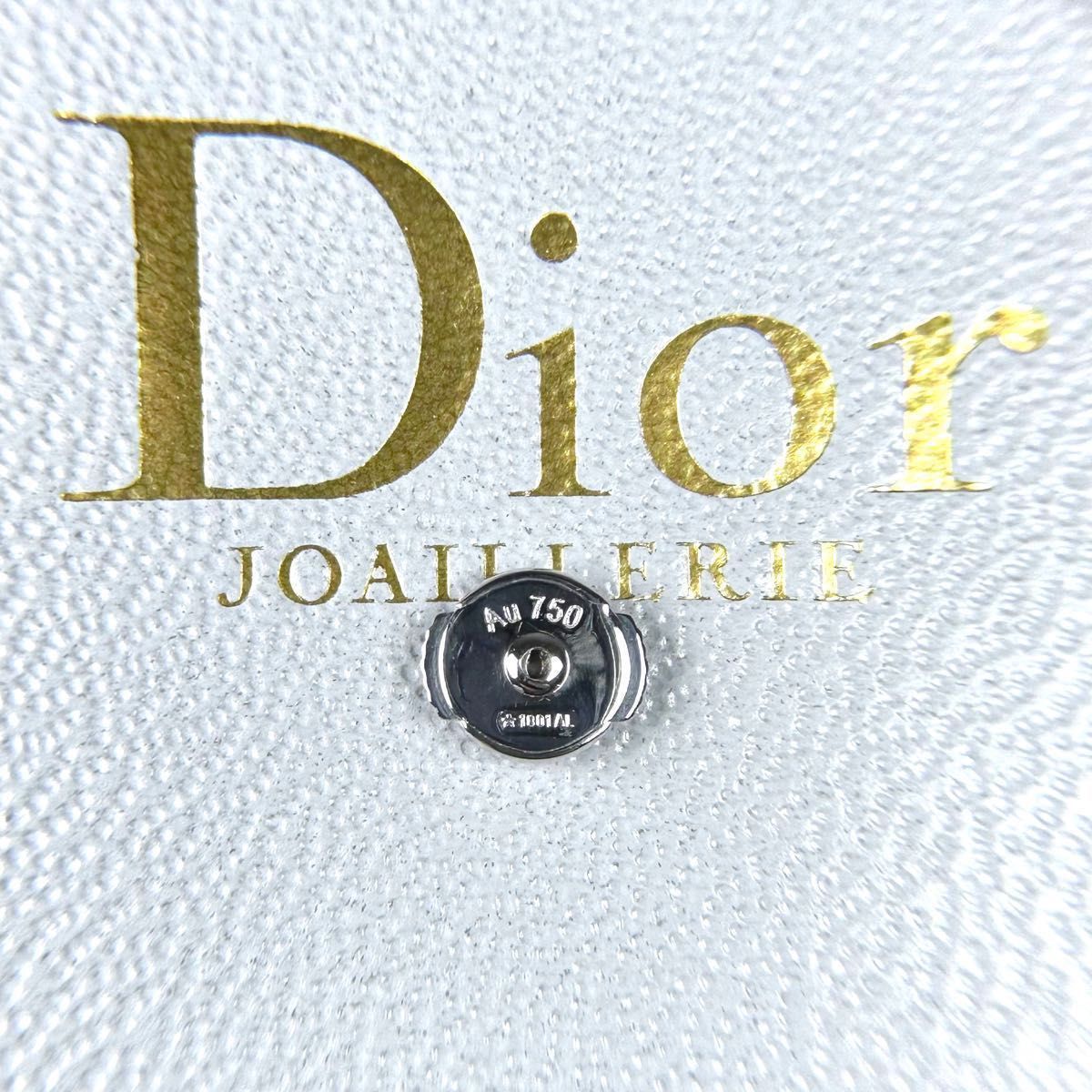 【超美品】DIOR ミミローズ ピアス WG 18k ダイヤ 0.13ct