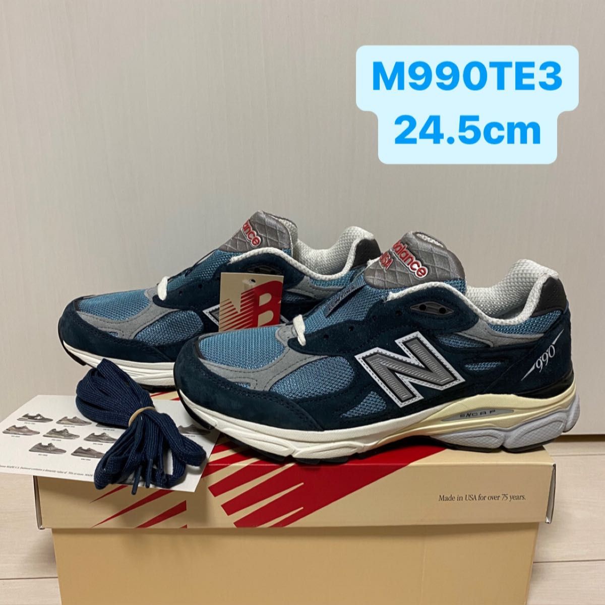 made in USA NEW BALANCE 990v3 24 5cm｜PayPayフリマ