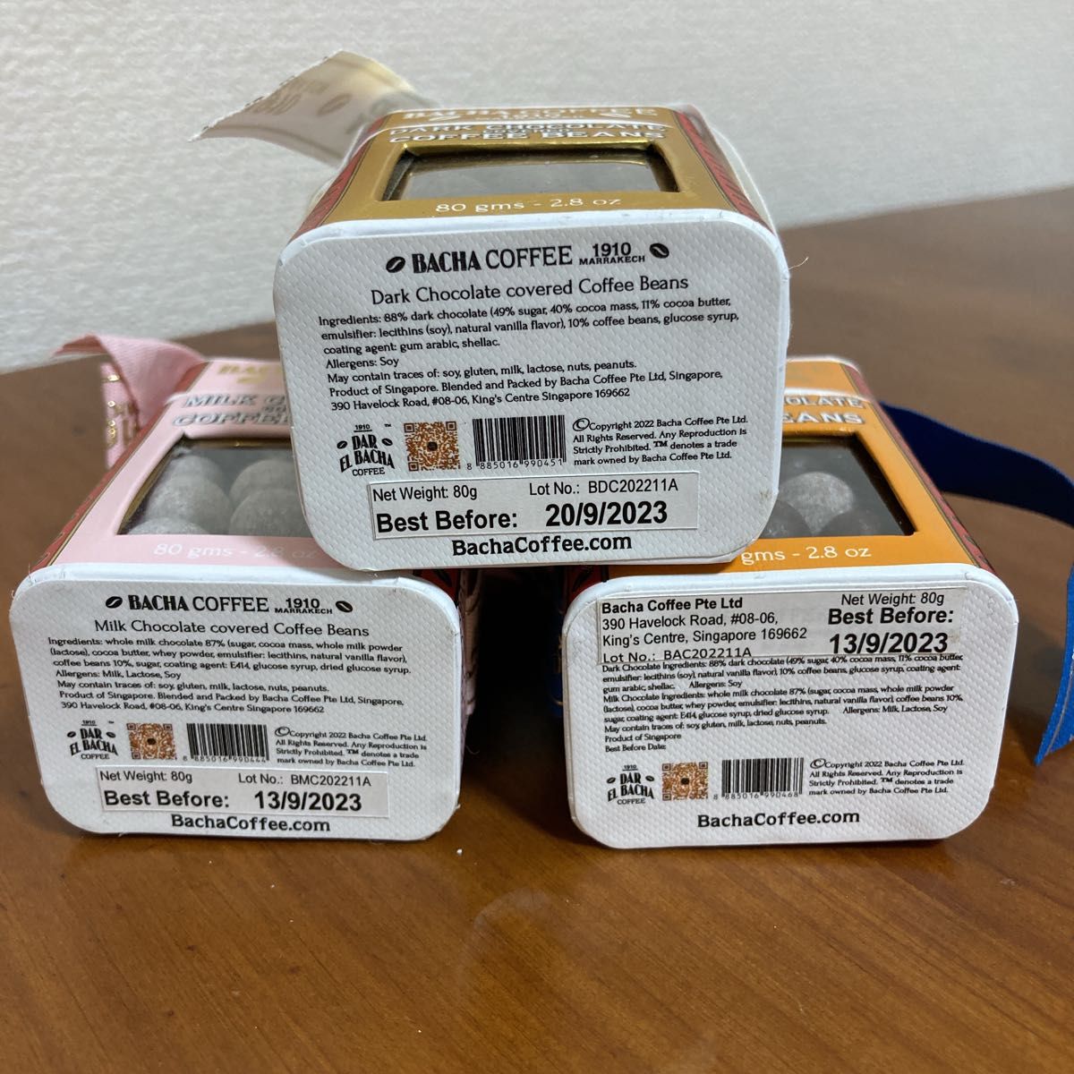 バシャコーヒー】Bacha Coffeeコーヒービーンズ チョコ3箱セット バシャコーヒー】Bacha Coffeeコーヒービーンズ チョコ3箱セット