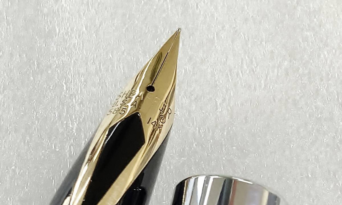 1円～ シェーファー 万年筆 タルガ 14k シルバー色 sheaffer fountainpen_画像7