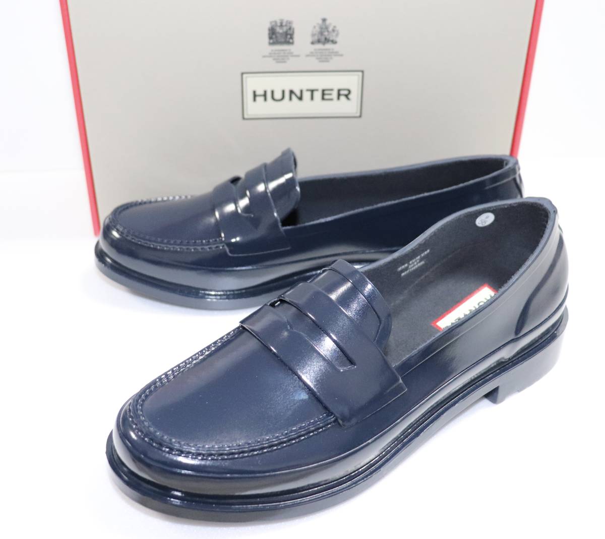 定価16500 新品 本物 HUNTER オリジナル ペニーローファー 靴 ハンター WFF1006RGL JP25 US8 UK6 EU39 FS409