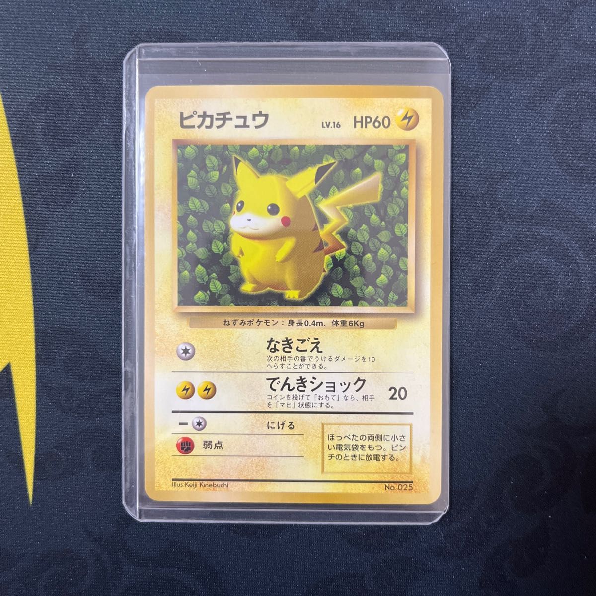 ポケモンカード ピカチュウ LV 16 Kenji kinebuchi 旧裏 マーク ポケモンカード ピカチュウ LV 16 Kenji kinebuchi 旧裏 マーク