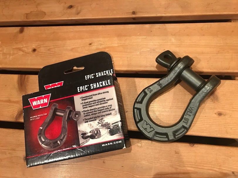 WARN Warn 92093 EPIC Shackle Premium premium хомут новый товар 3/4 inch 18000lbs выдерживаемая нагрузка 8100kg тяга off-road лебедка 