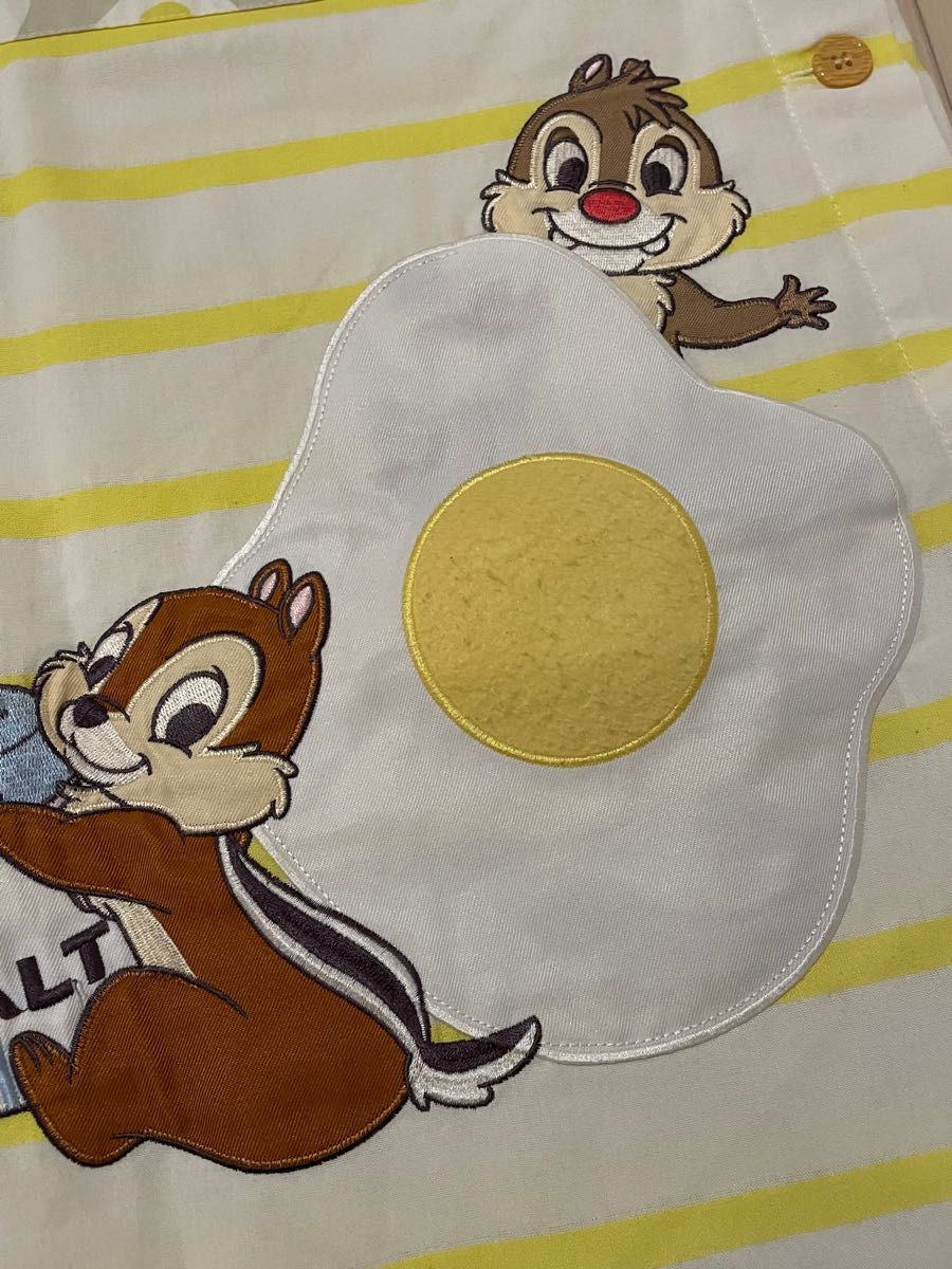 チップ&デール ディズニー エプロン キャラクターエプロン 保育 チップ&デール ディズニー エプロン キャラクターエプロン 保育