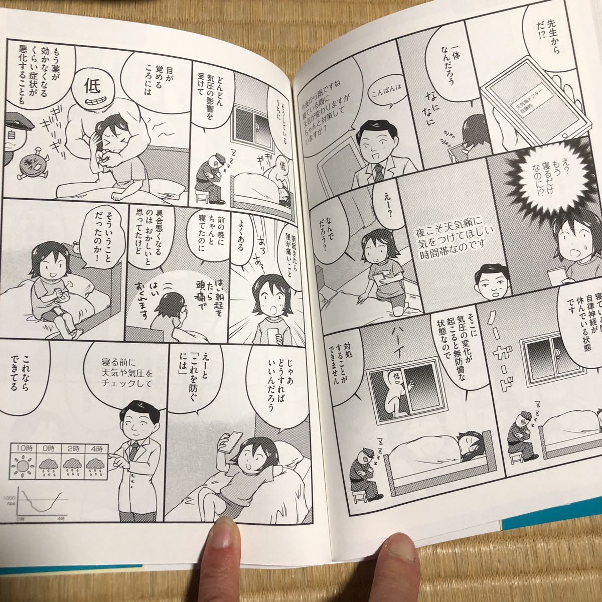 まんがでわかる　天気通の治し方　気圧による不調をズバッと解決