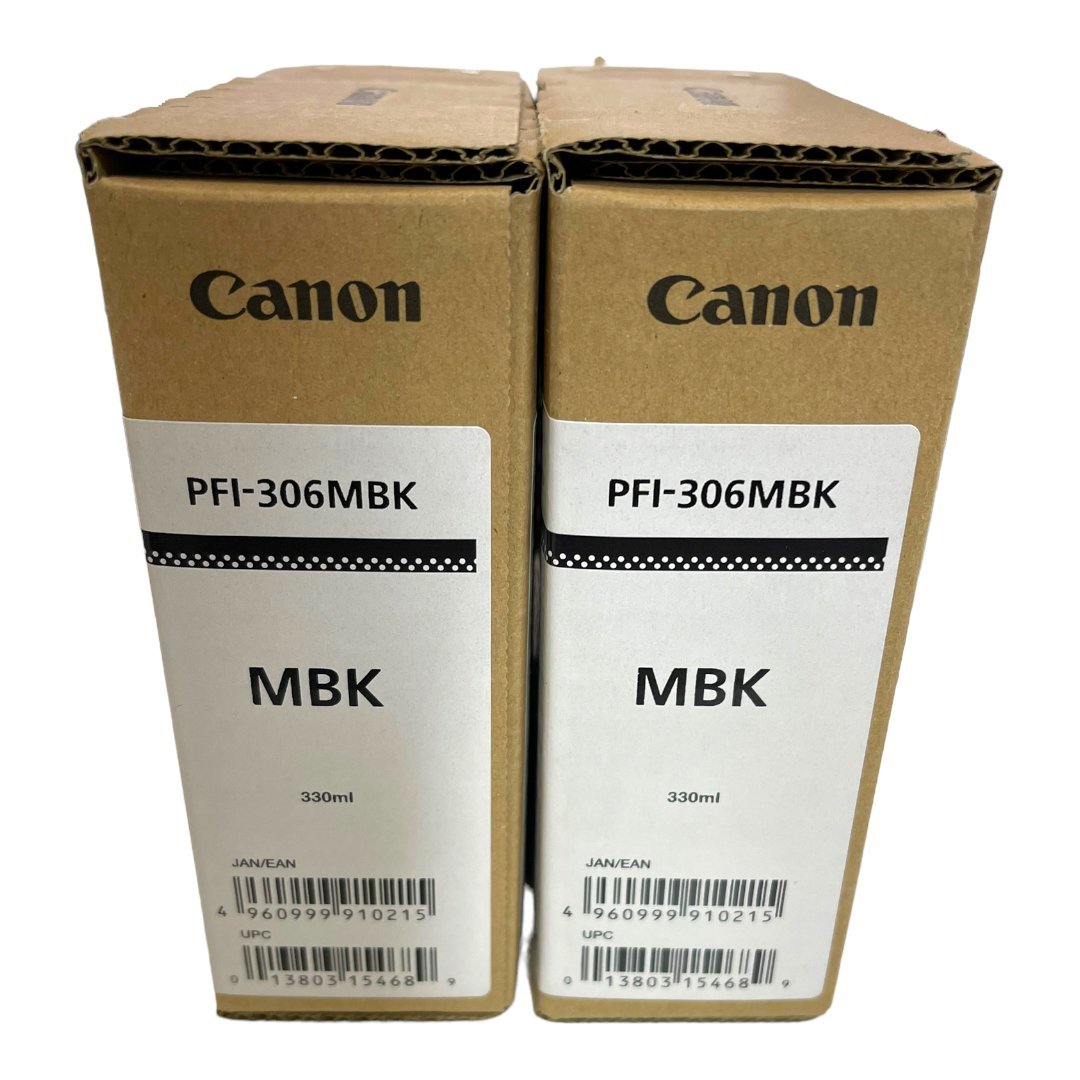 L2-642RL【未使用品】Canon 純正インクタンク マットブラック PFI-306MBK x2 マゼンタ PFI-306M x1 計3個セットの画像2