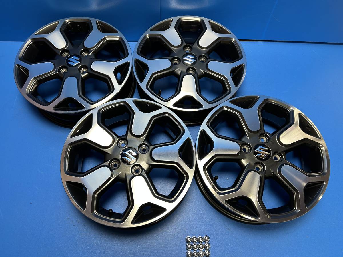 あすつく】 灰色 グレー 純正アルミホイール ハスラー 新車外し 3W213