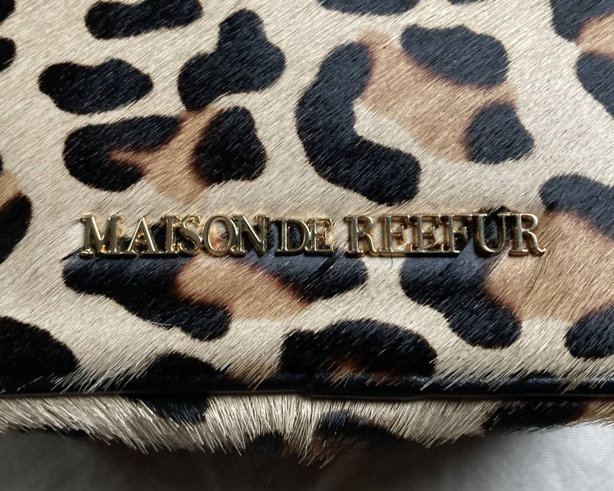 美品 メゾンドリーファー MAISON DE REEFUR 2WAY ハラコ レザー