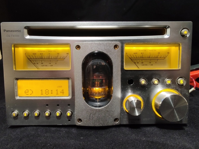 Panasomic CQ-TX5500D 真空管 2DINタイプのCD/MP3/FM/AM 整備 Panasomic CQ-TX5500D 真空管 2DINタイプのCD/MP3/FM/AM 整備