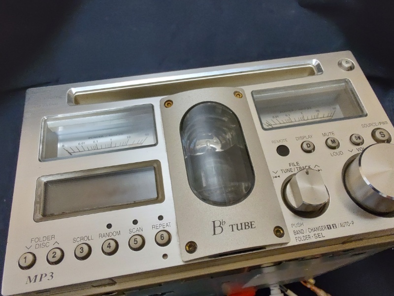 Panasomic CQ-TX5500D 真空管 2DINタイプのCD/MP3/FM/AM 整備 Panasomic CQ-TX5500D 真空管 2DINタイプのCD/MP3/FM/AM 整備