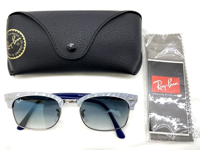 ★【RayBan/レイバン】サングラス RB3916 1311/3F CLUBMASTER SQUARE クラブマスタースクエア/ab3991_画像8