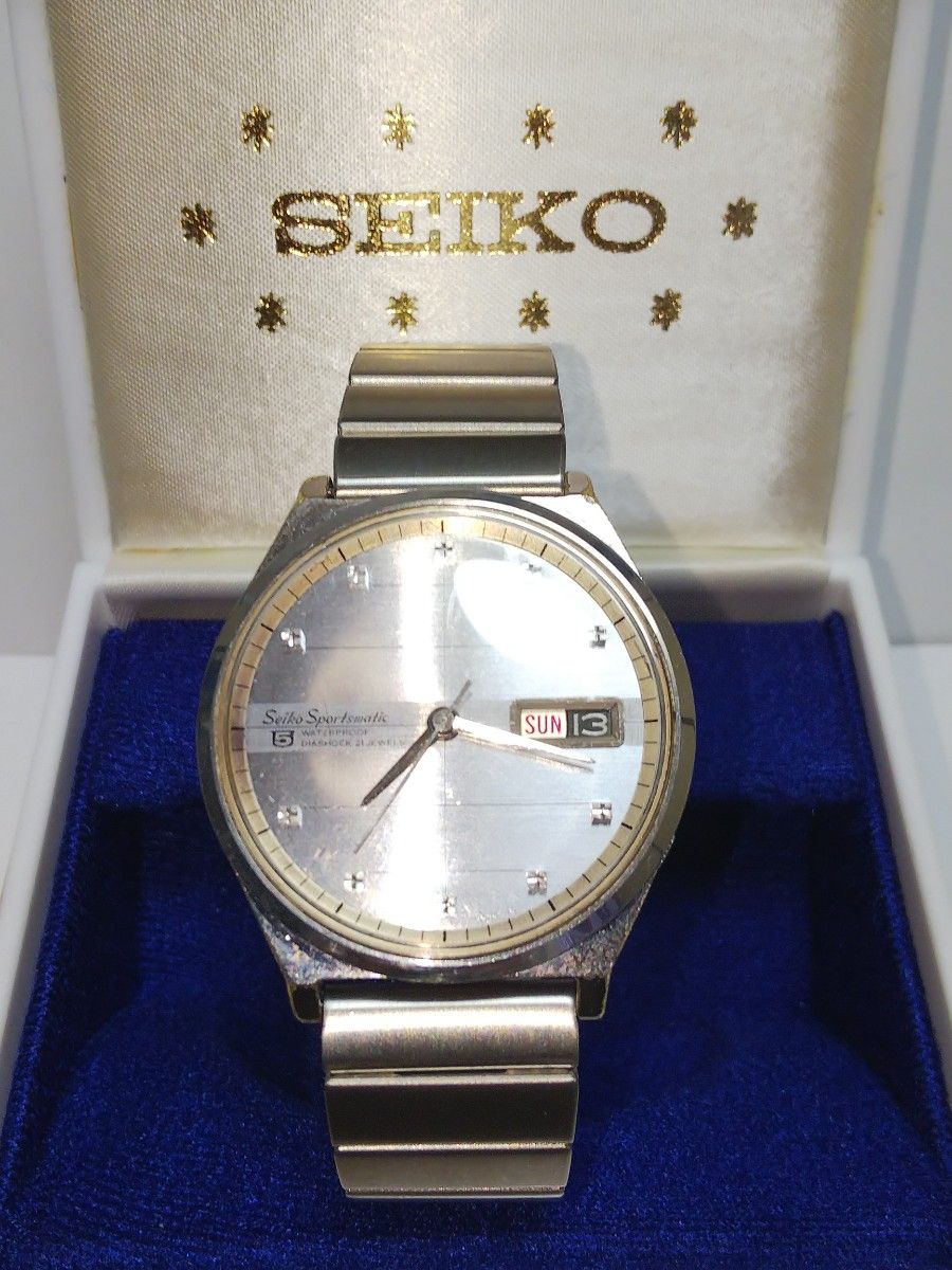 セイコースポーツマチック5 21石!ベルト新品!稼働品! fkip.unmul.ac.id
