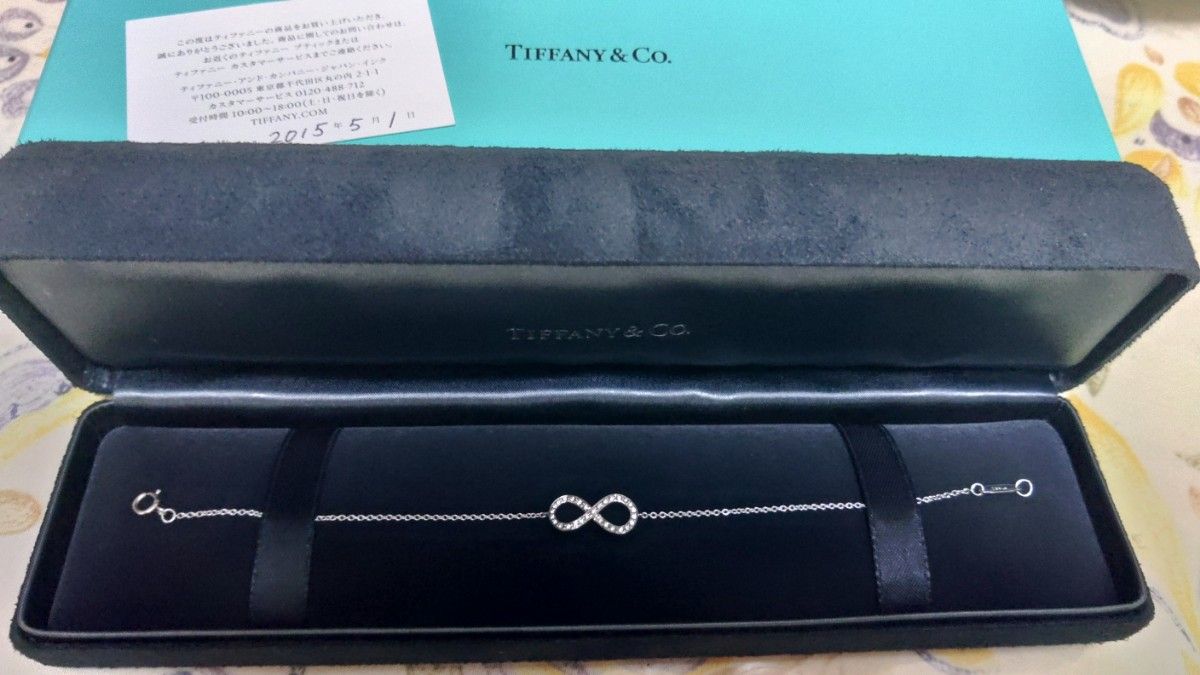Tiffany&co diamond/pt950ブレスレット17cm♪2019Tiffany&co本店308,000円。