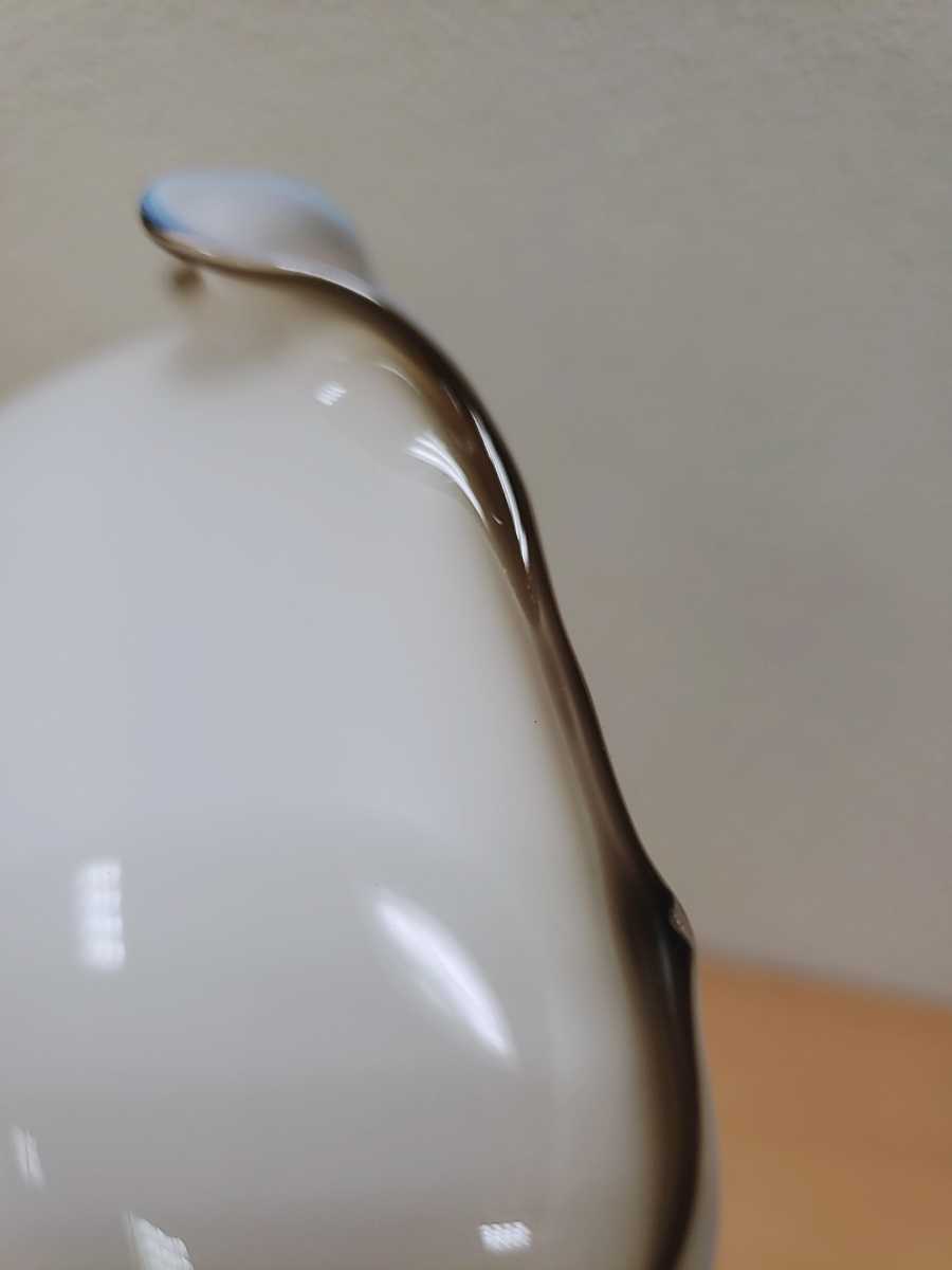 R earthミルクガラス シェード アンティーク ミルクガラス ひらひらランプシェード 半透明 ビンテージ ヤフオクのみ出品 商品説明必読_画像7