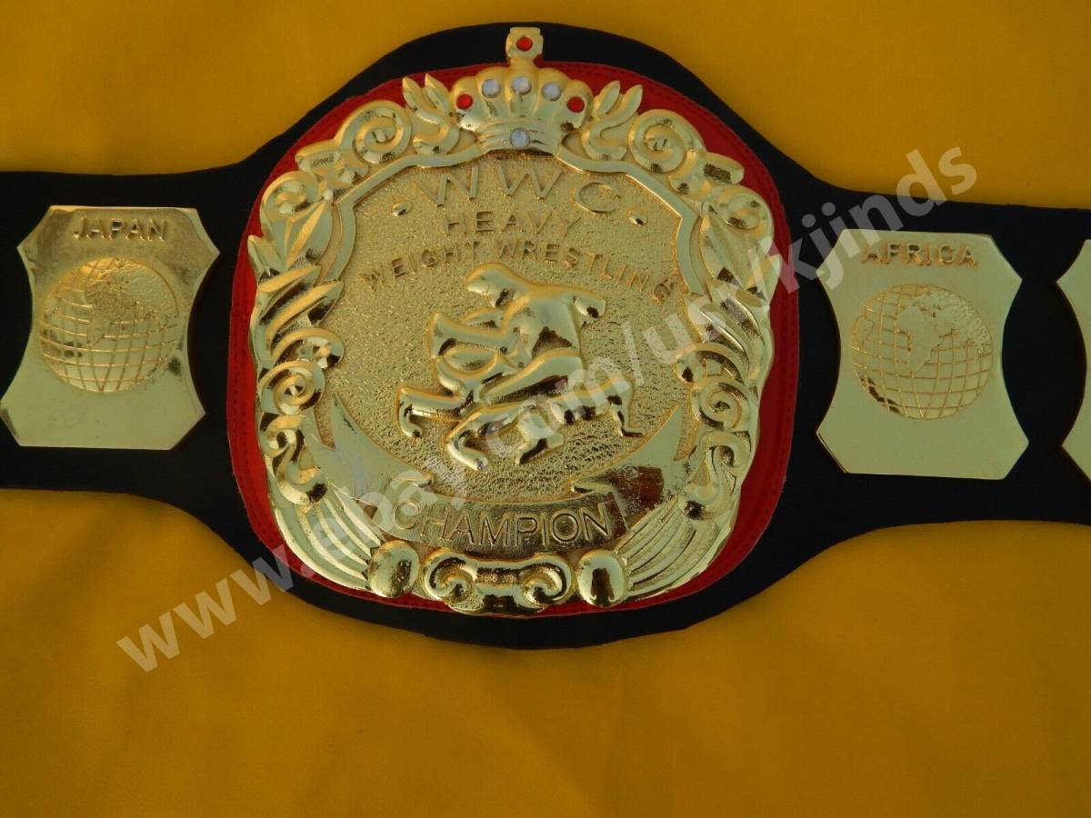  abroad limited goods postage included Professional Wrestling WWC Caribbean Heavyweight Wrestling Champion victory belt high quality replica 15