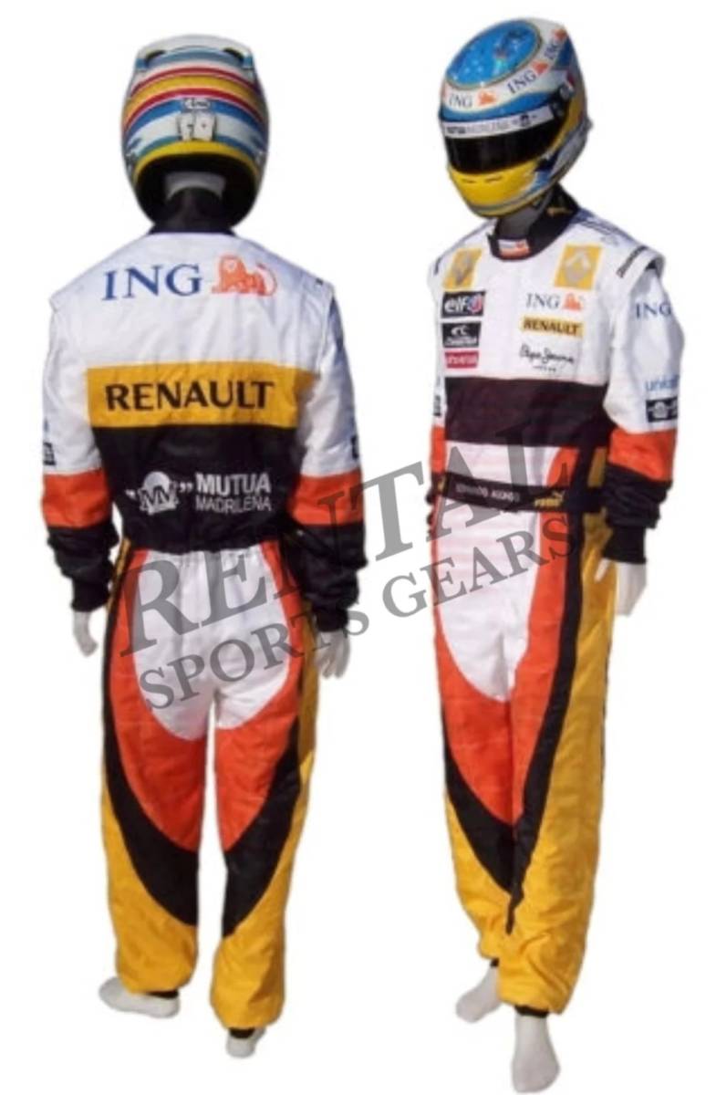 海外 高品質　送料込み フェルナンド・アロンソ Alpine 2007 F1 レーシングスーツ　サイズ各種 レプリカ カスタム対応