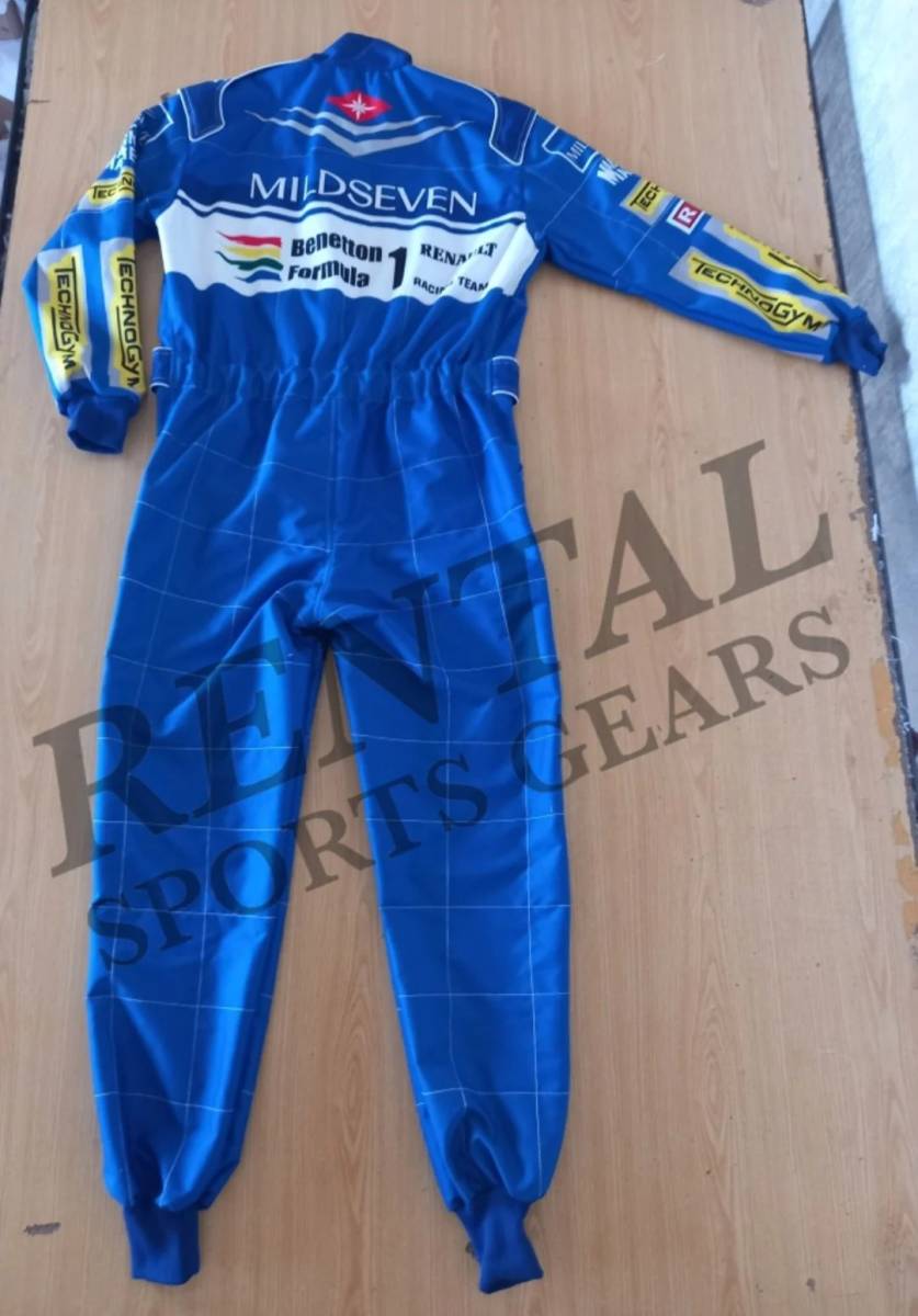 海外 高品質　送料込み　ミハエル・シューマッハ Polti suit 1994 レーシングスーツ　サイズ各種 レプリカ カスタム対応_画像2