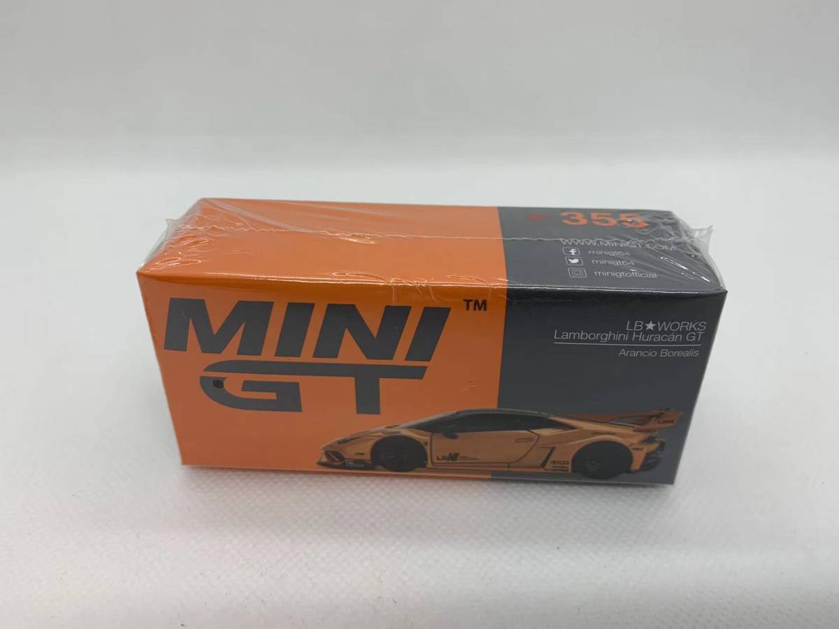 TSM 1/64 ランボルギーニ MINIGT LB WORKS Lamborghini Huracan GT Arancio Borealis LHD NO.355 J04-R-129の画像1