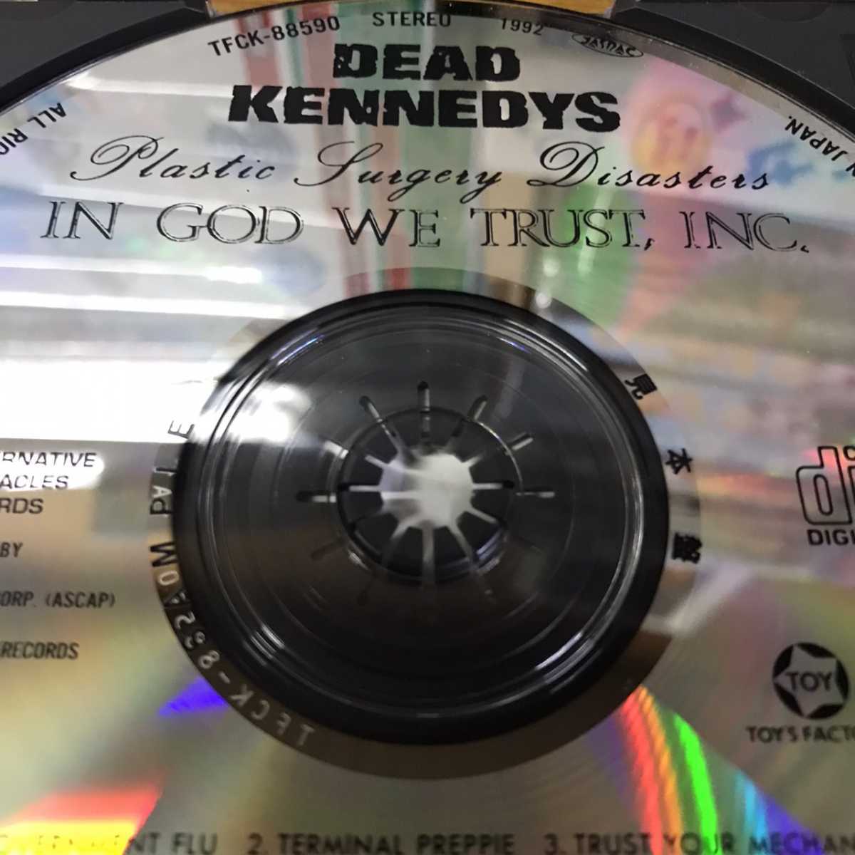 Dead Kennedys PROMO CD Plastic Surgery Disasters / In God We Trust, Inc._画像2
