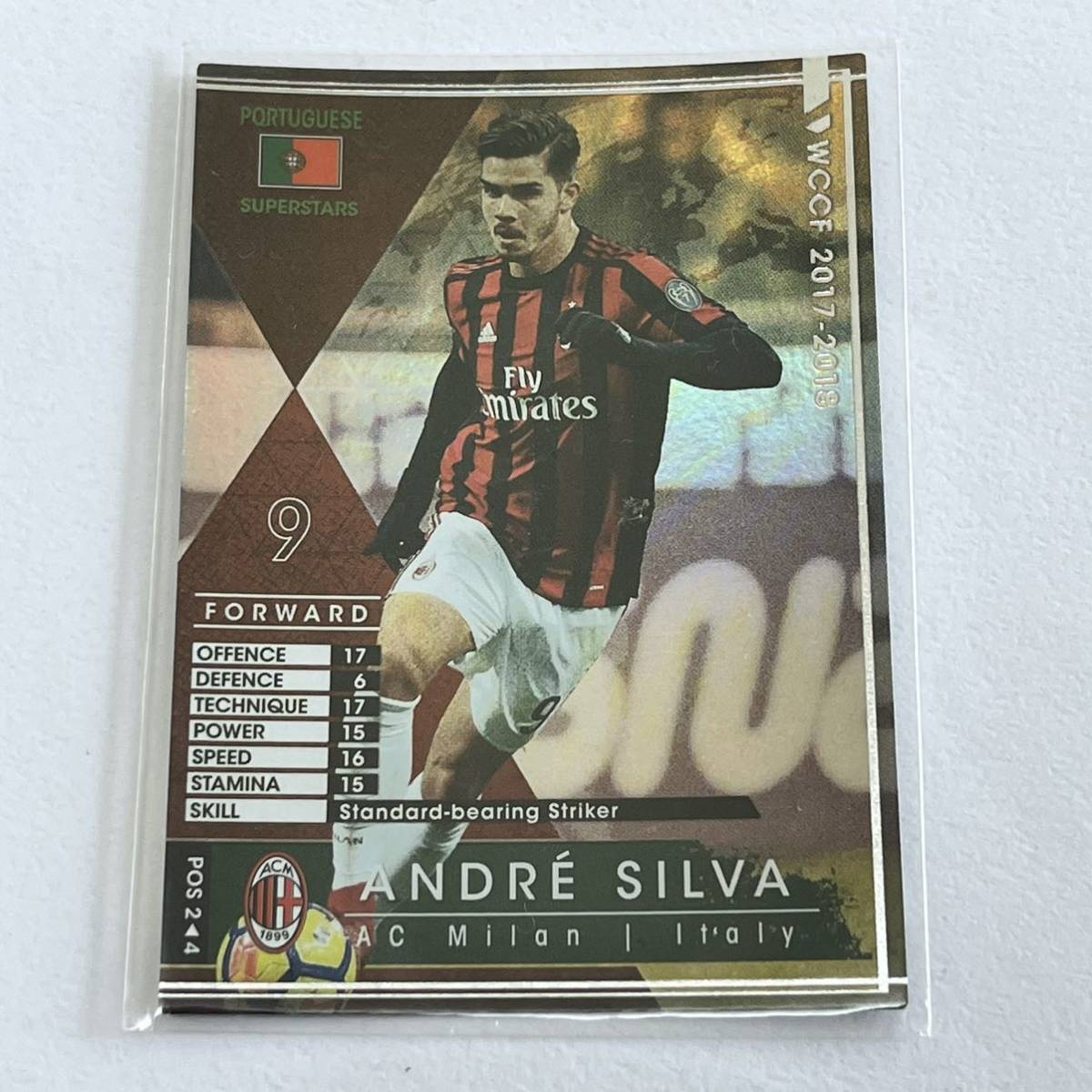 ♪♪WCCF 17-18 POS アンドレ・シウバ Andre Silva AC Milan 未変換♪三点落札で普通郵便送料無料♪_画像1