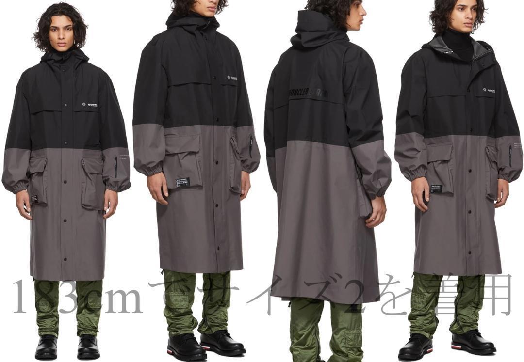 モンクレール フラグメント ゴアテックス コート　2　新品 定価210100円　MONCLER FRAGMENT GENIUS FRGMT HF GORETEX ロングコート_画像3