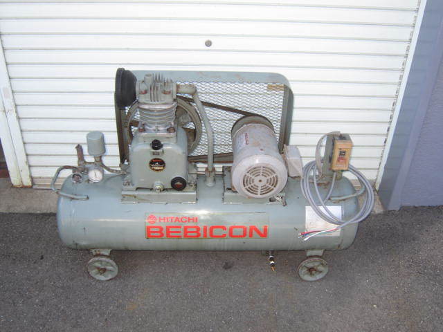 HITACHI BEBICON 2馬力コンプレッサー 1.5P-9.5V6 三相200v www