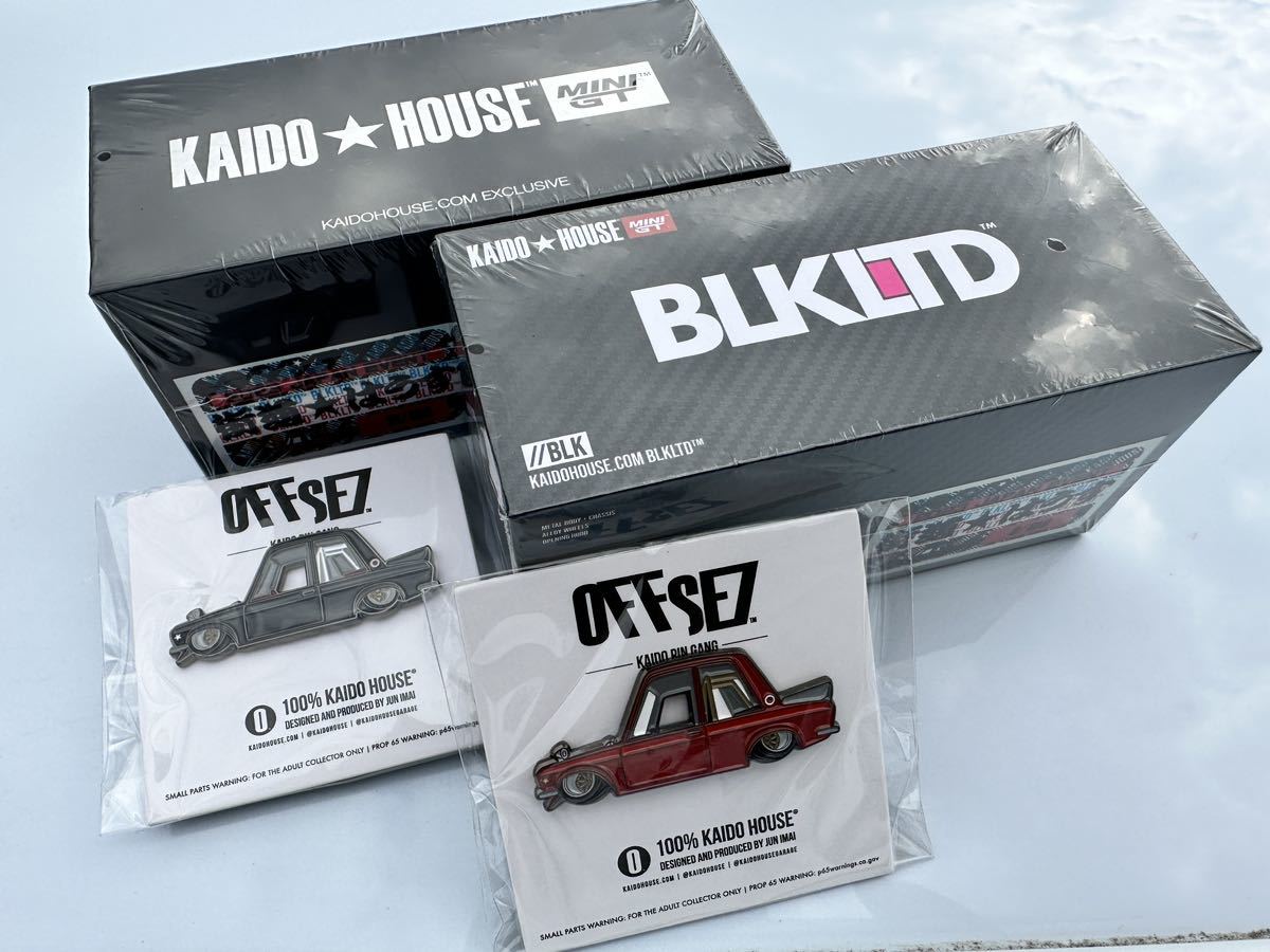 KAIDO HOUSE 100個限定 ミニカー ブルーバード 黒x紅 セット