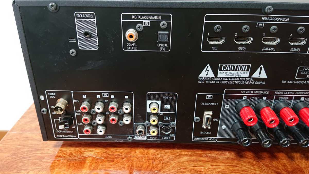 デノン DENON avr-1911 7.1chサラウンド avアンプ リモコン付き hdmi アップコンバート