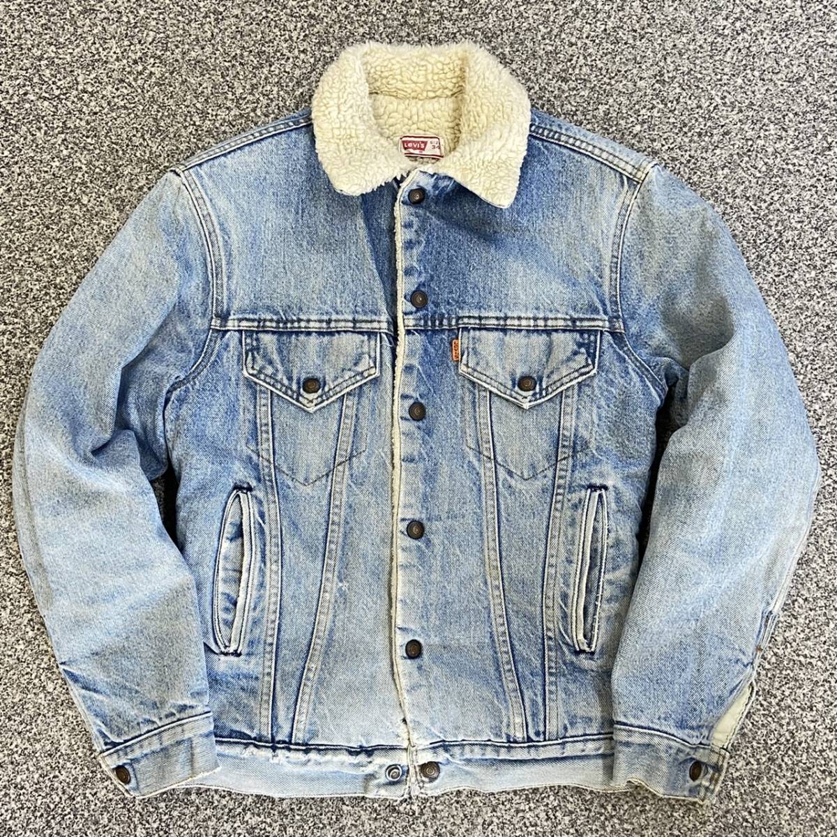 70s Levi's デニム ボア ジャケット 34 オレンジタブ Levis リーバイス ジージャン USA製 ヴィンテージ