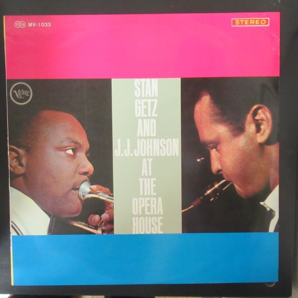 JAZZ LP/国内盤/FLIPBACKカバー/VERVE/Stan Getz And J.J. Johnson -At The Opera House/A-9365_画像1